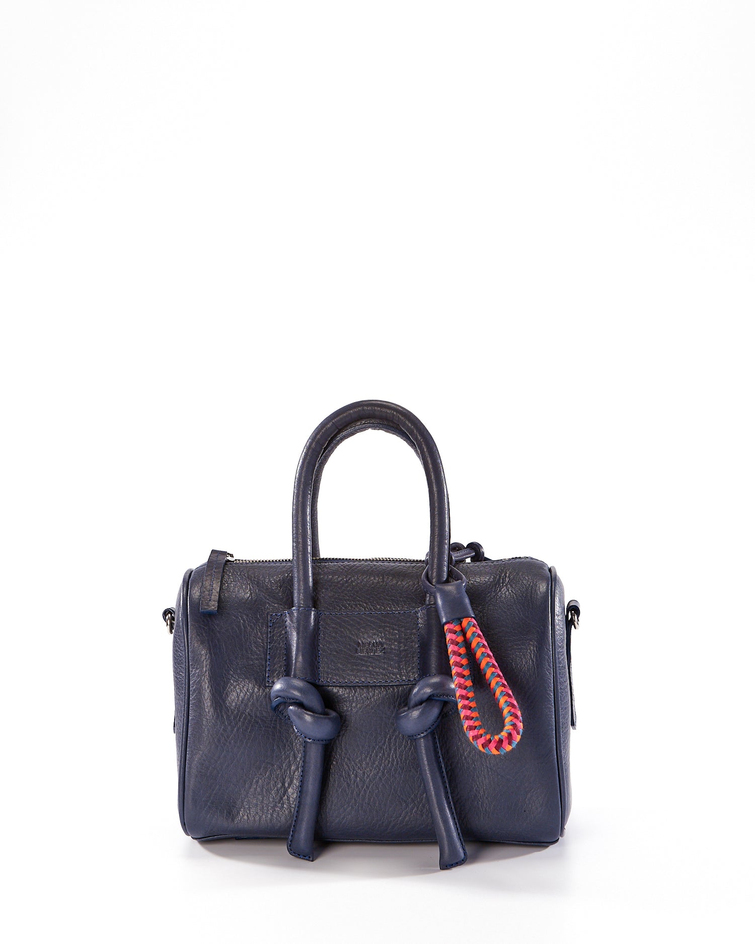 Poty Trunk Leather Bag - Blue