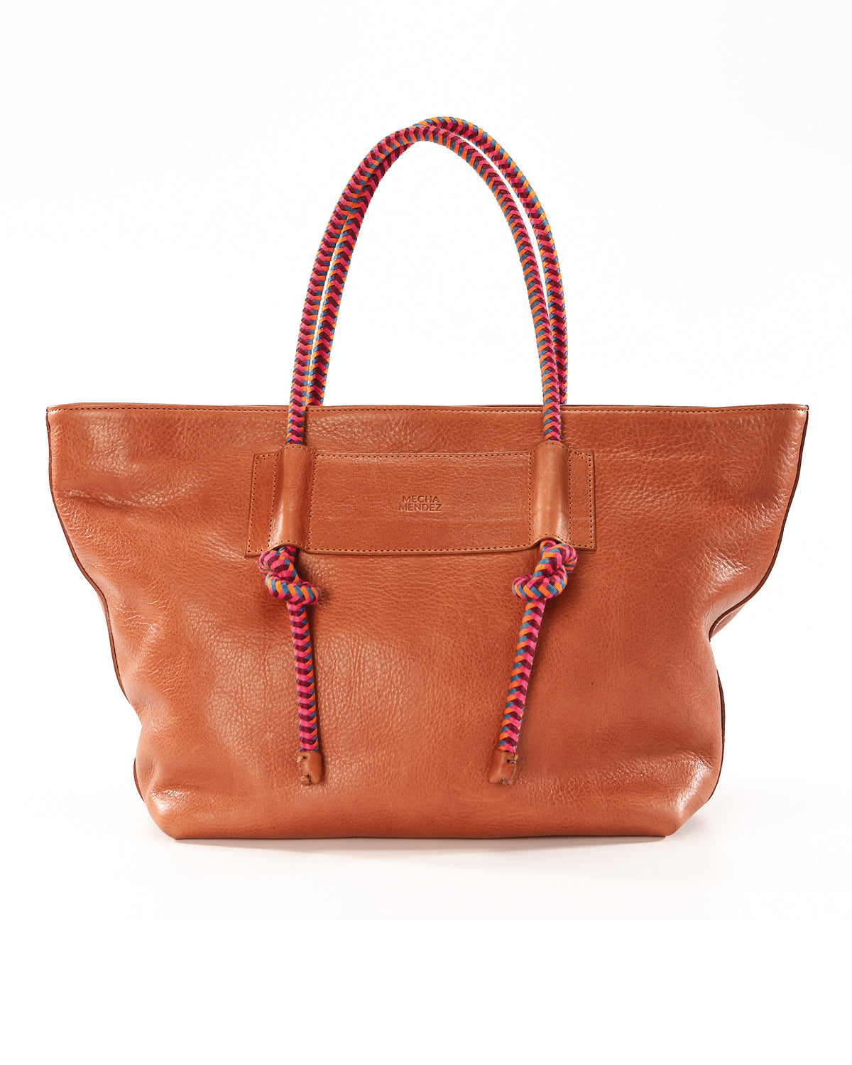 Basket Tote - Tan Hypnotic