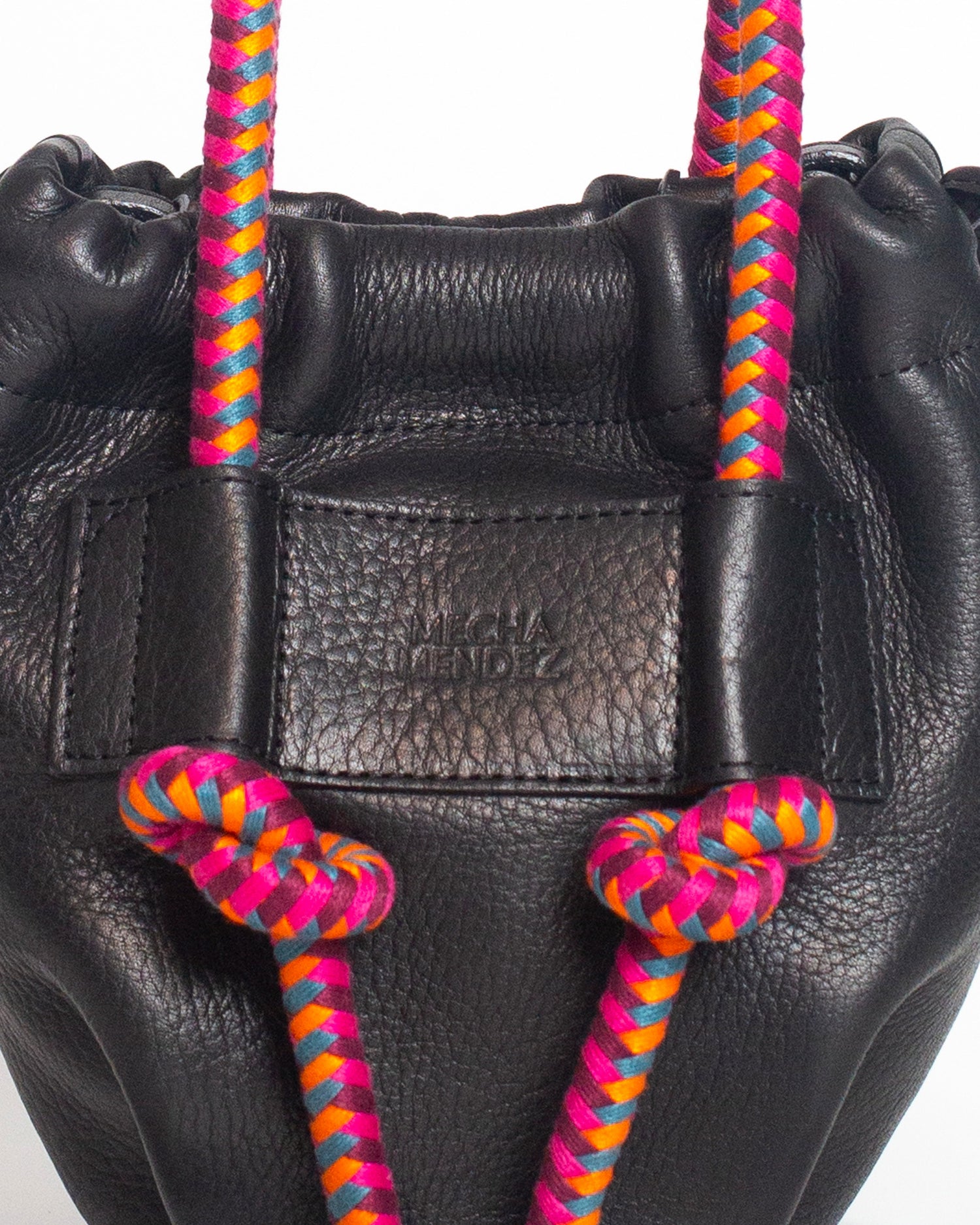 Irupe Mini Leather Bag - Black Hypnotic