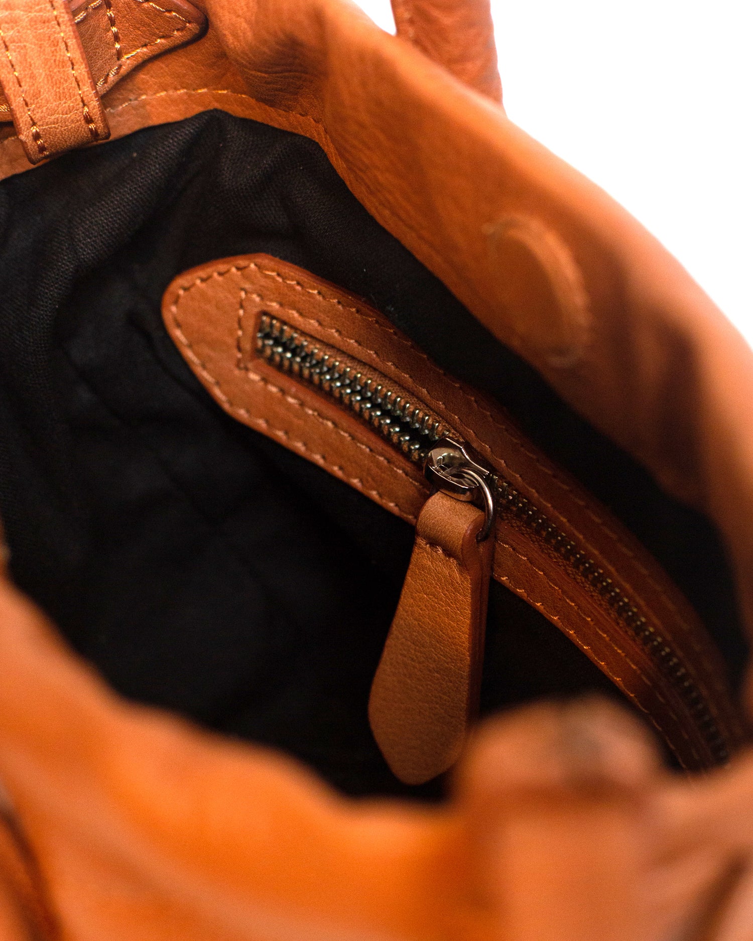 Irupe Mini Leather Bag - Tan