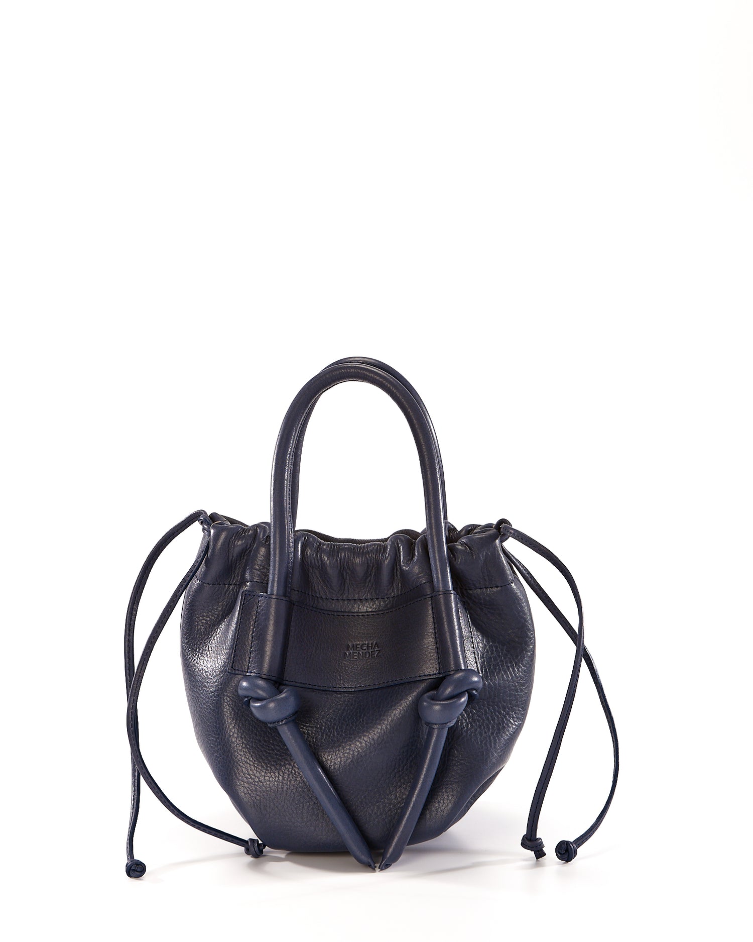 Irupe Medium Leather Bag - Blue