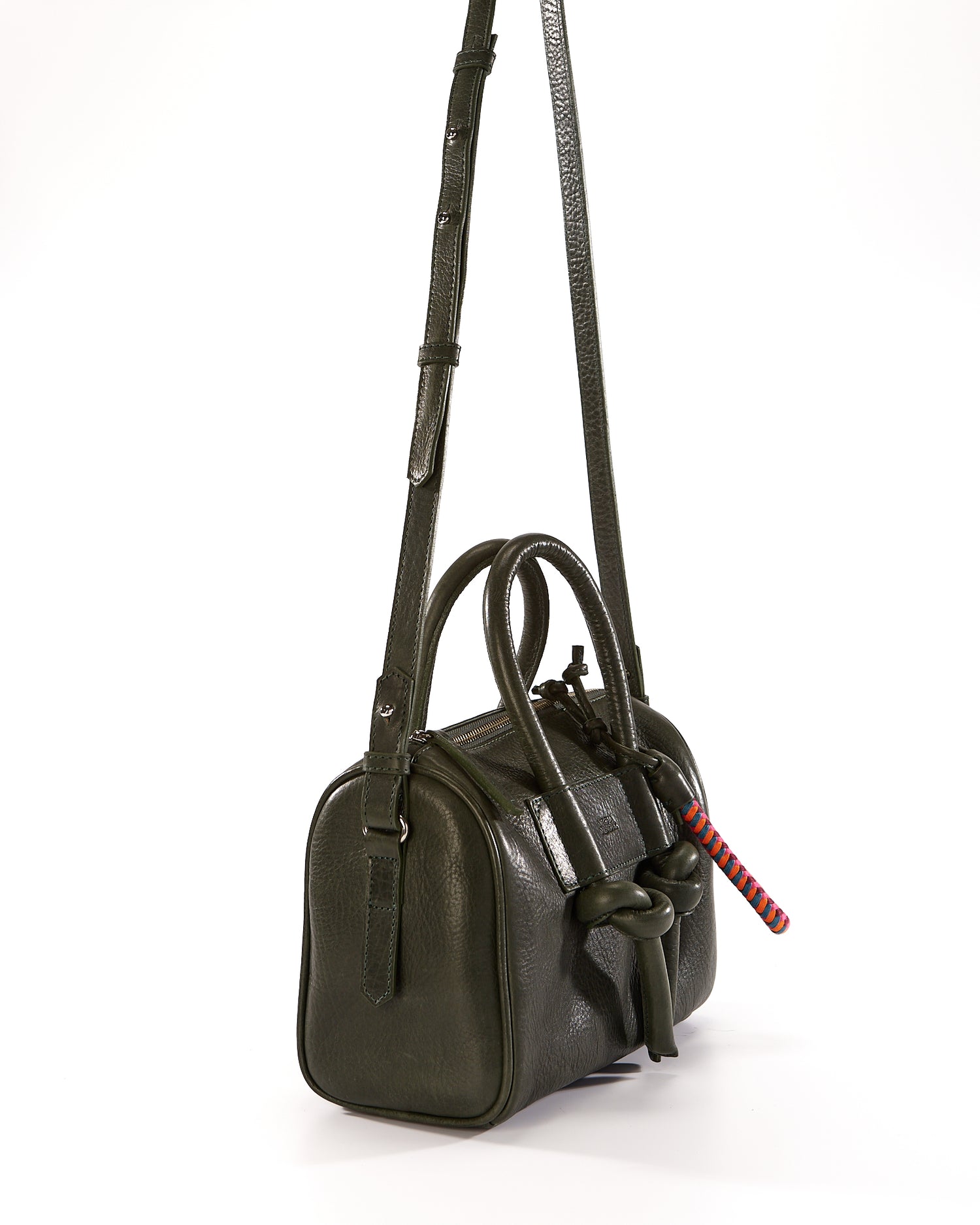Poty Trunk Leather Bag - Forest