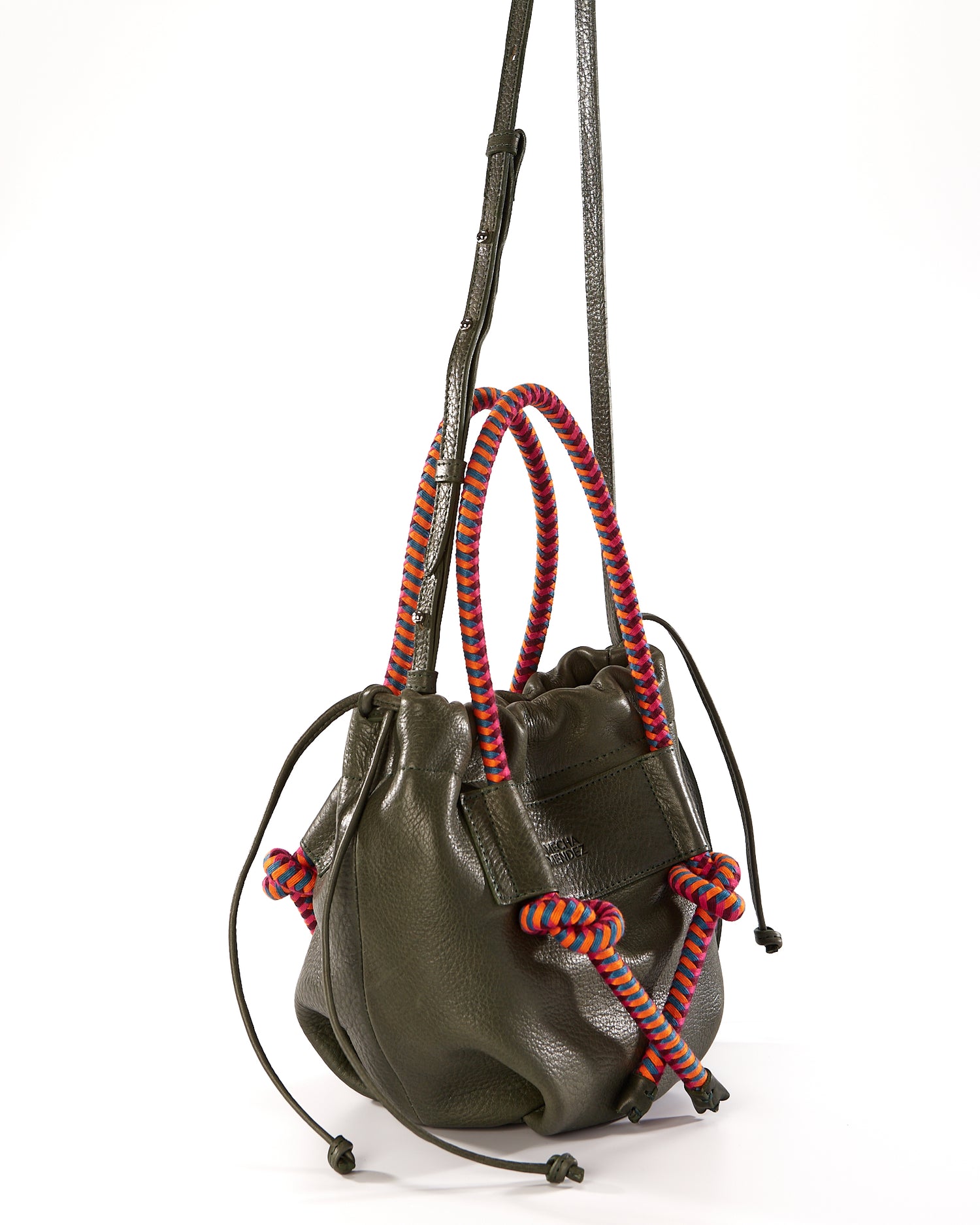 Irupe Medium Leather Bag - Forest Hypnotic