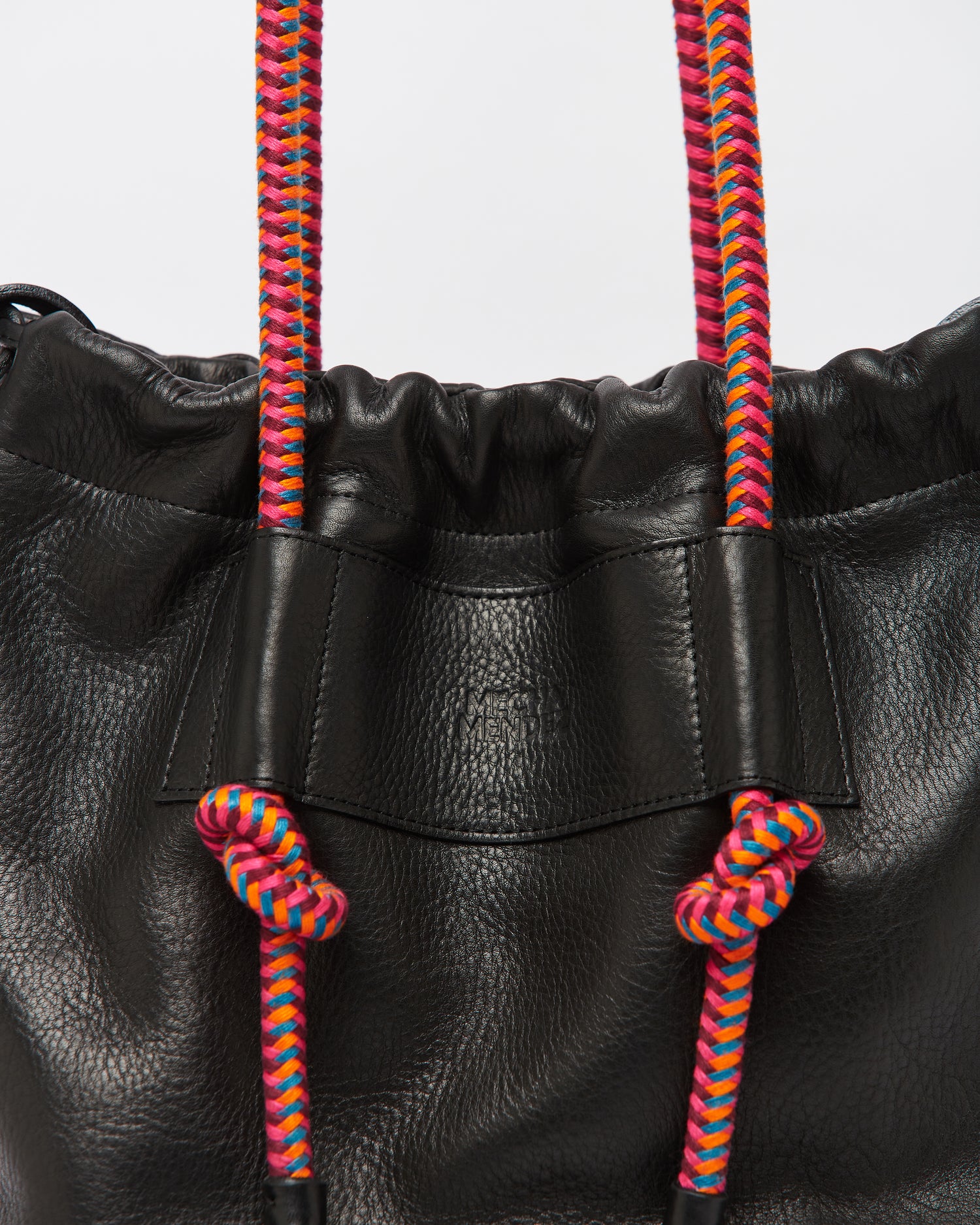 Irupe Large Leather Bag - Black Hypnotic