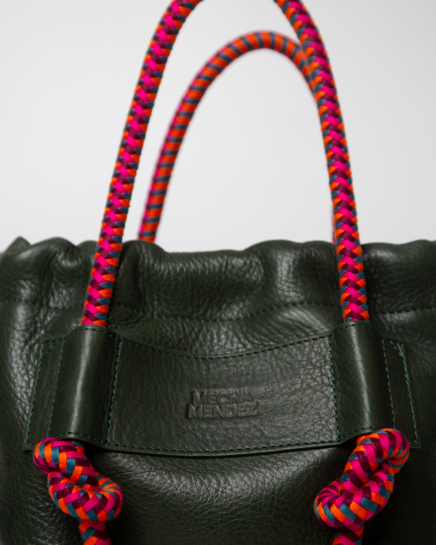 Irupe Large Leather Bag - Forest Hypnotic