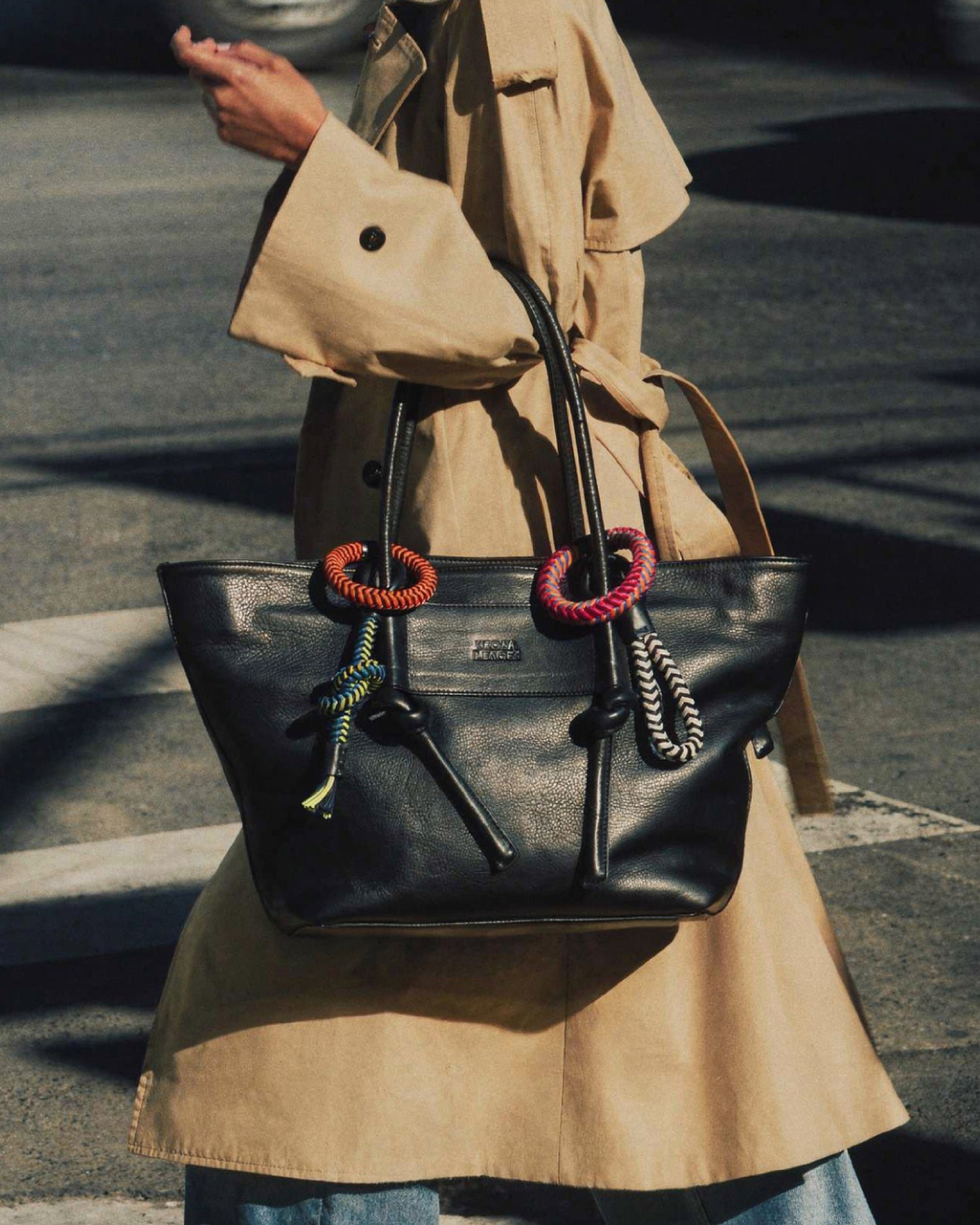 Basket Charms Tote - Black