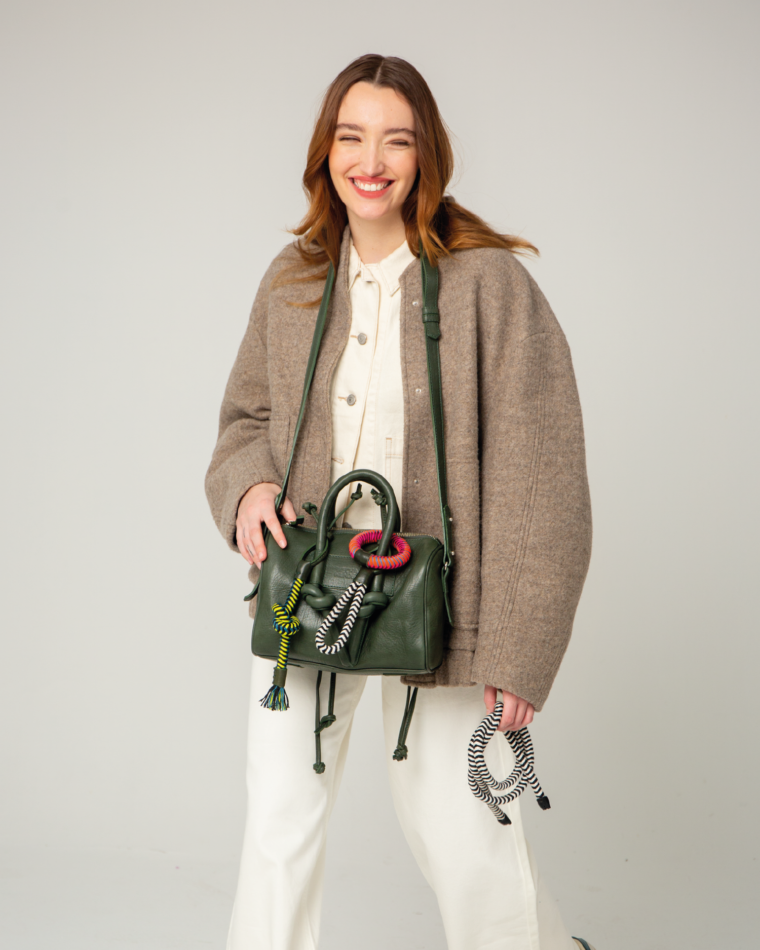 Jegua Trunk Leather Bag - Selva