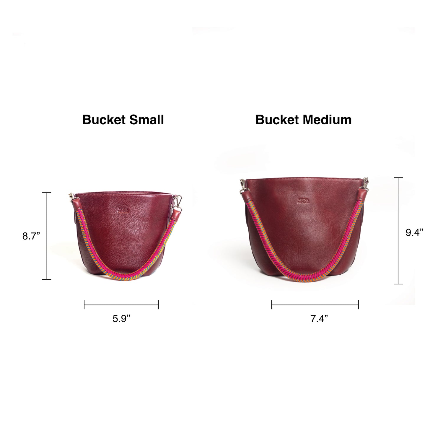 Bucket Medium - Burgundy Hypnotic