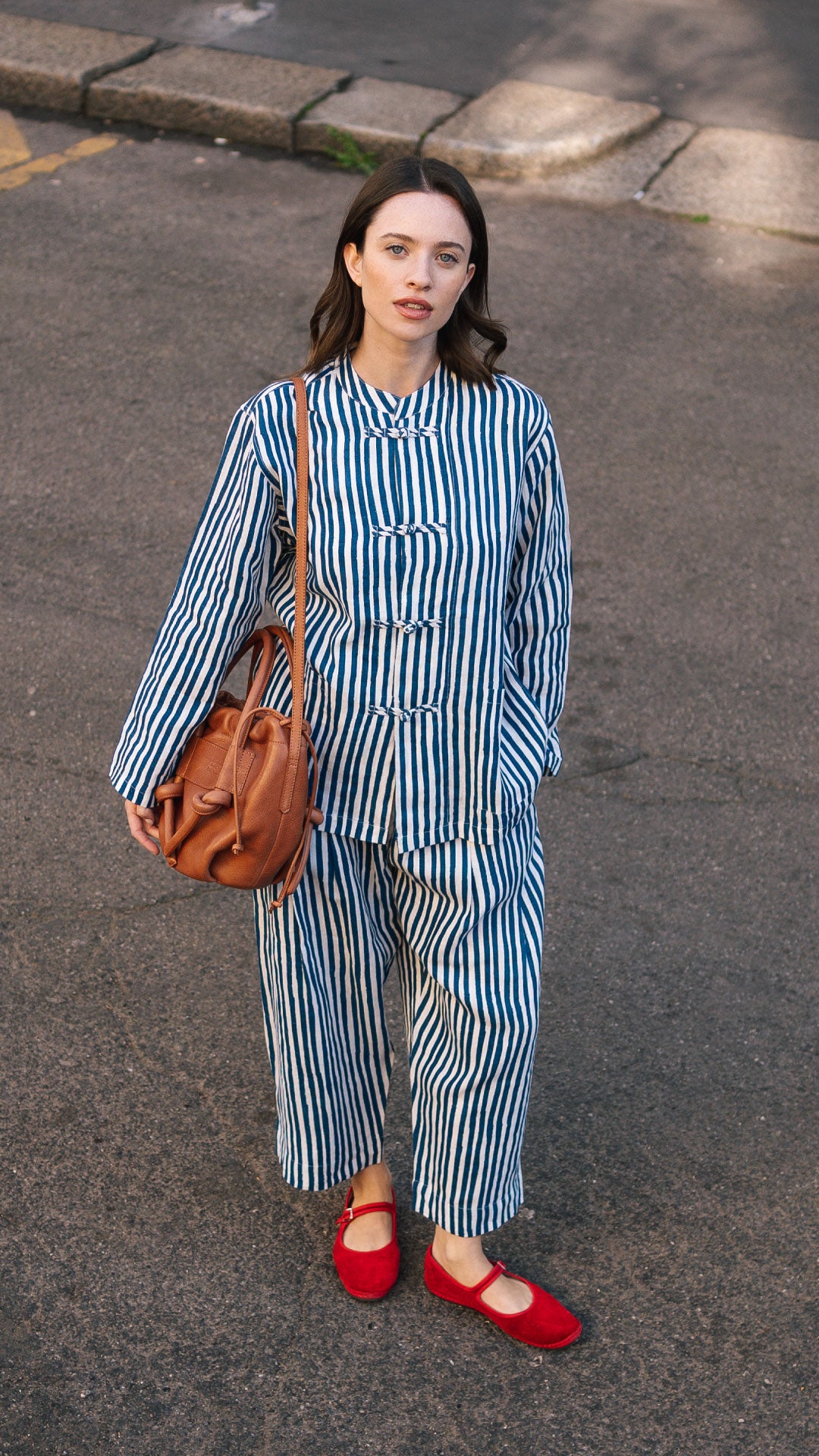 Irupe Medium Leather Bag - Tan