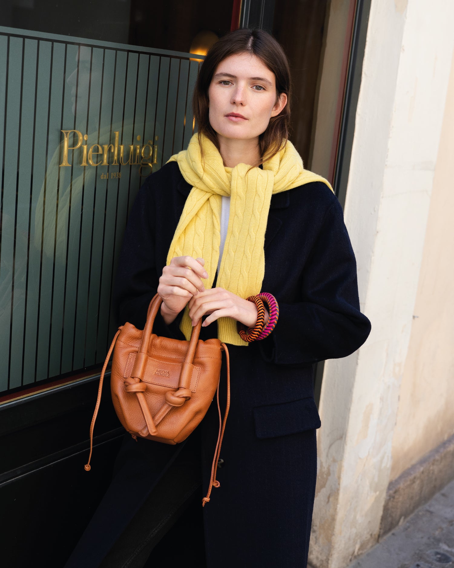 Irupe Mini Leather Bag - Tan