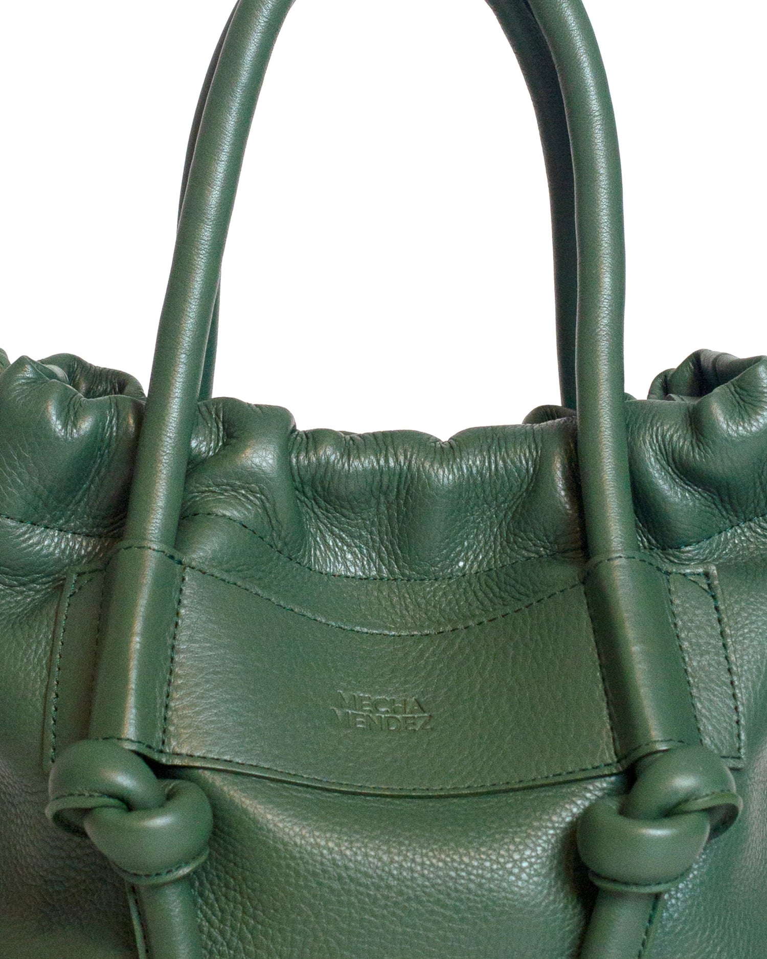 Irupe Medium Leather Bag - Selva