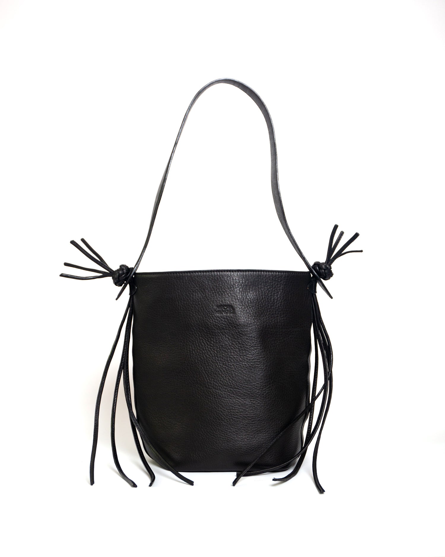 Yarara Leather Shoulder Bag - Black