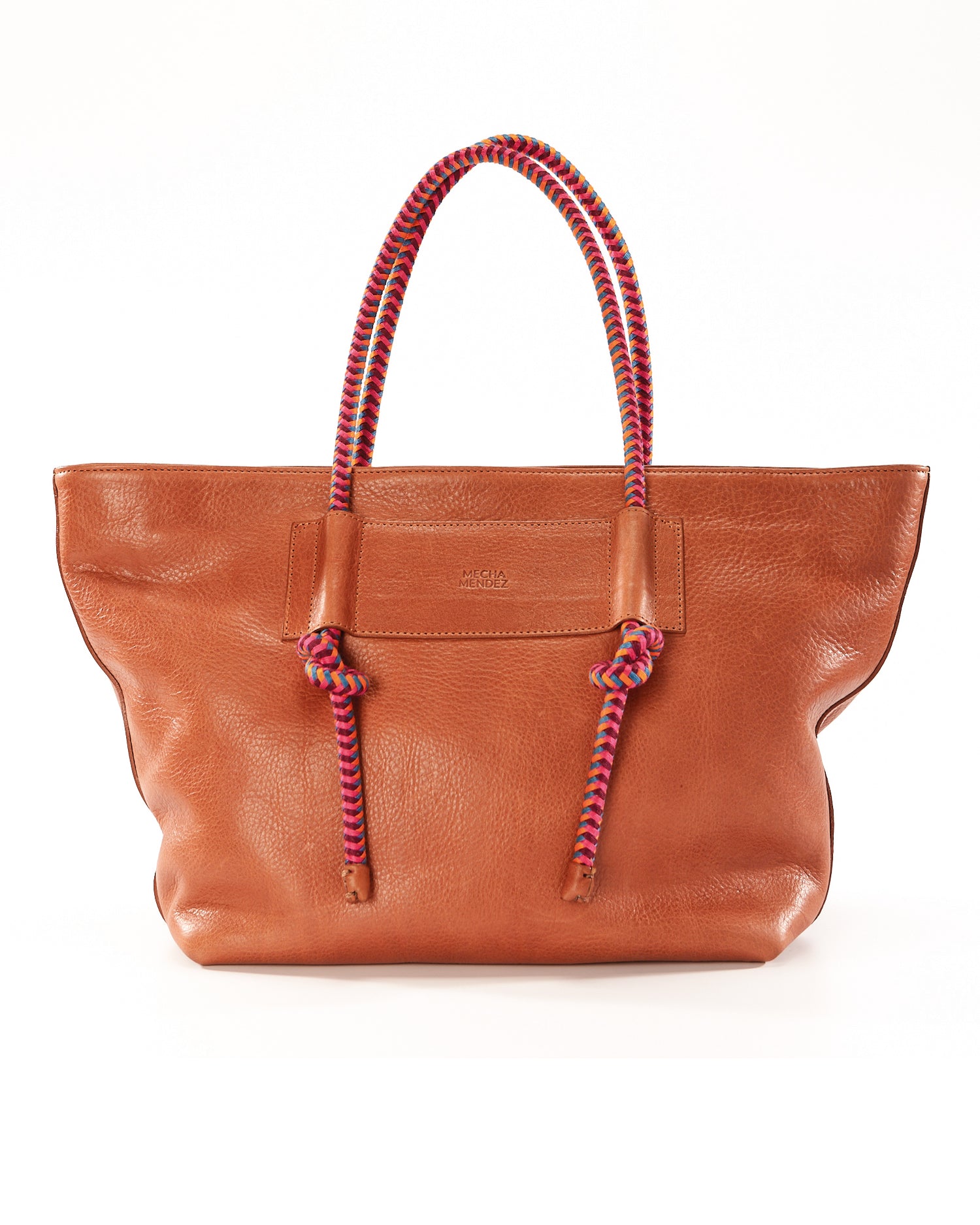 Basket Tote - Tan Hypnotic