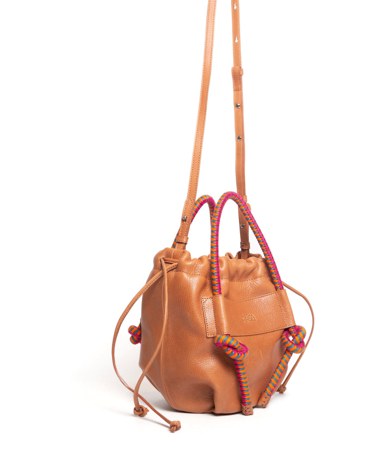 Irupe Medium — Tan Leather Crossbody Bag | Mecha Mendez – MECHA MENDEZ