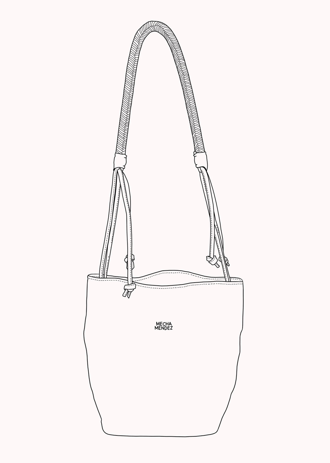 Gaucha Leather Bucket Bag - Tan Pacifico