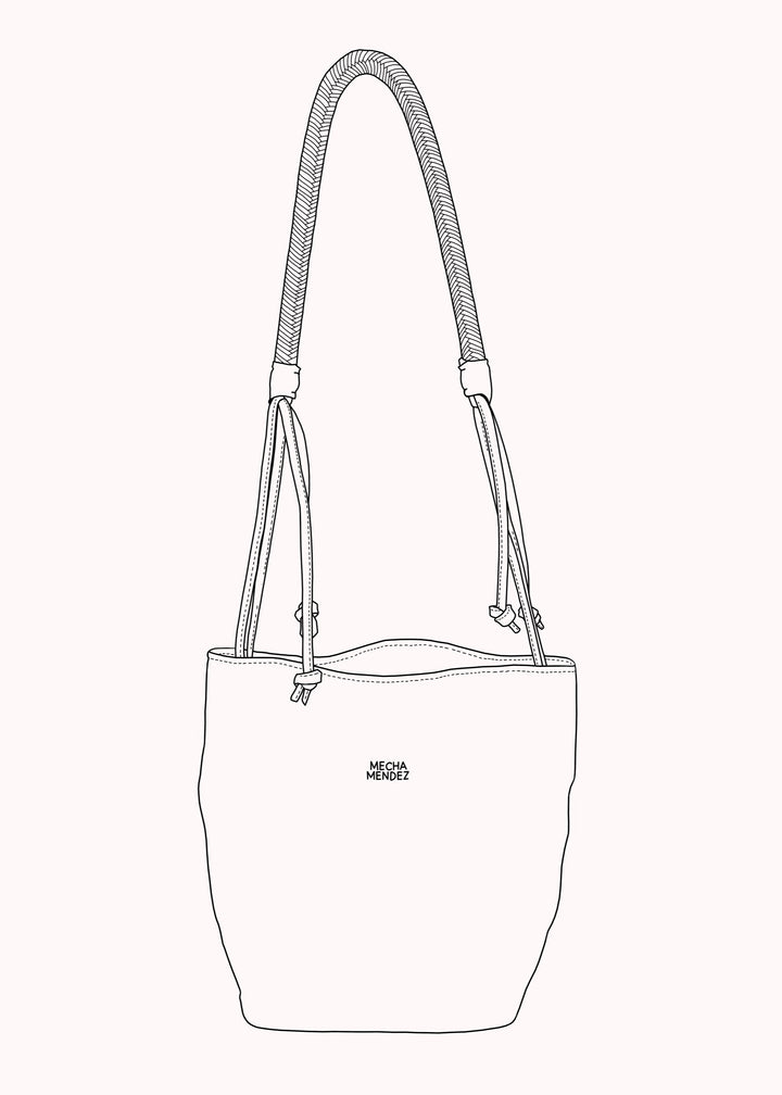 Gaucha Leather Bucket Bag - Tan Pacifico