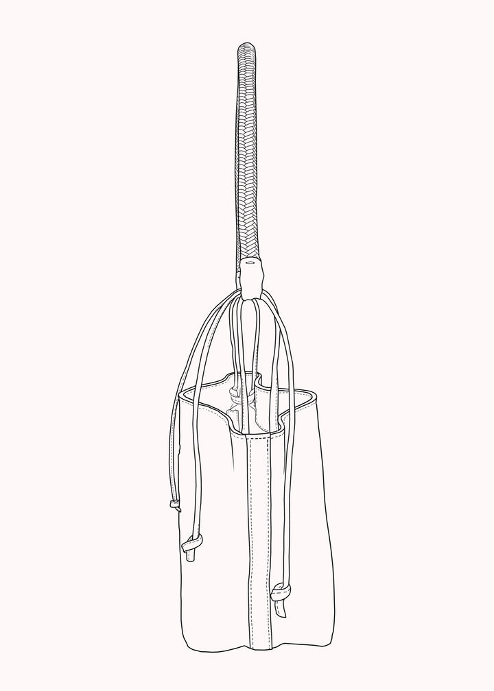 Gaucha Leather Bucket Bag - Tan Pacifico