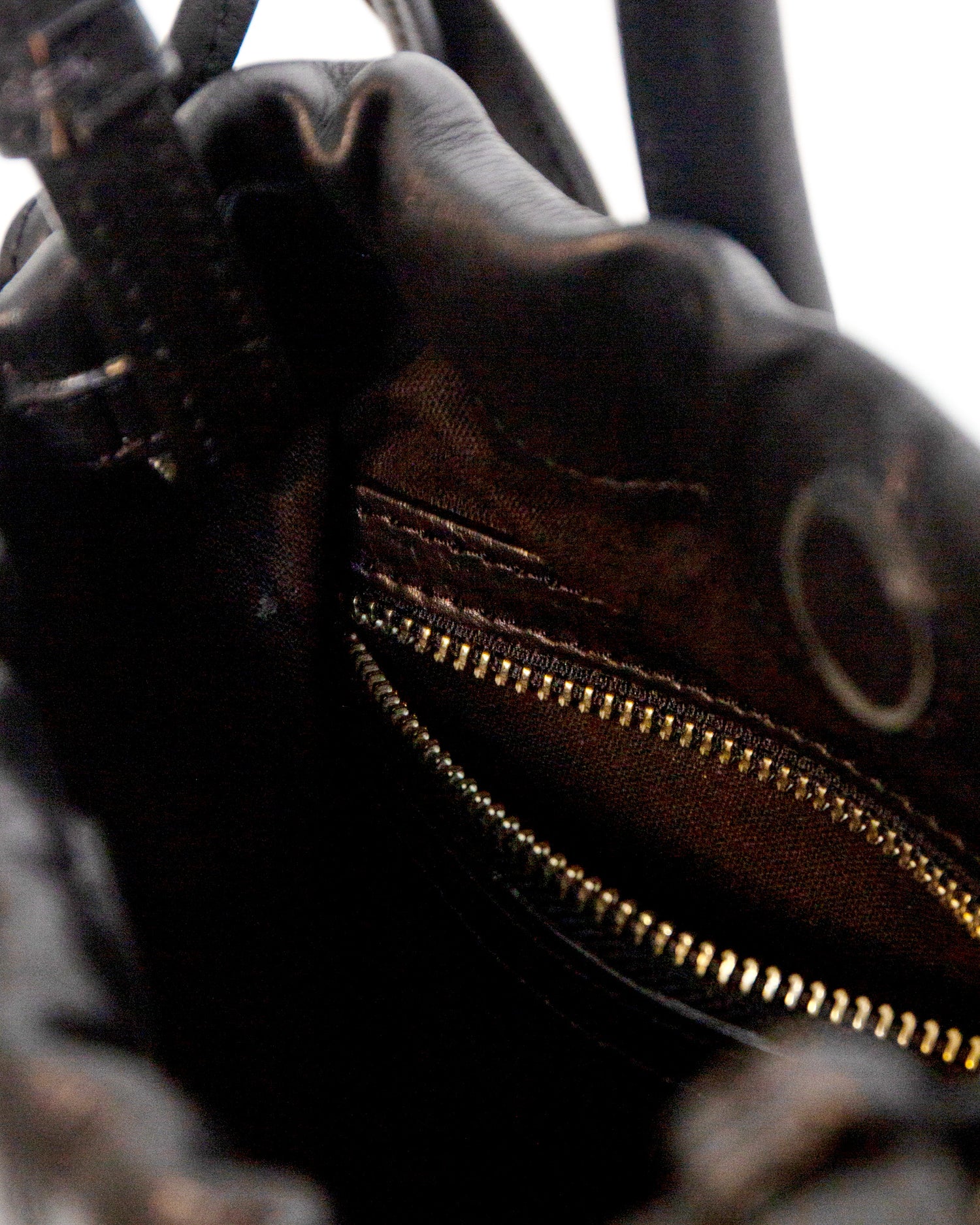 Irupe Mini Leather Bag - Black