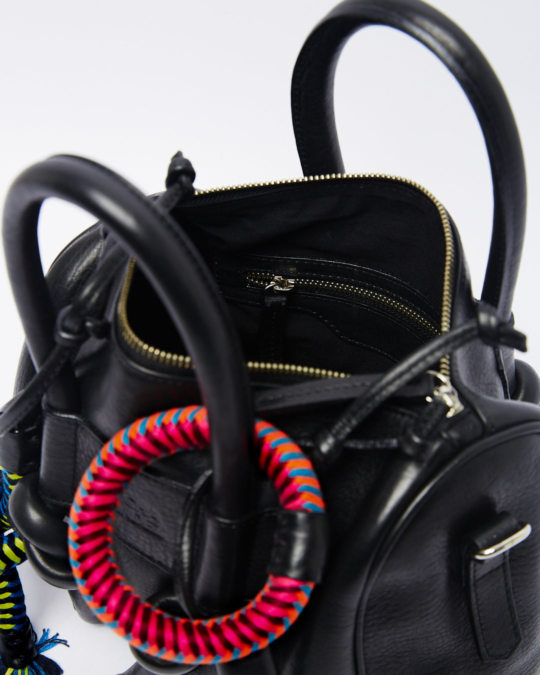 Jegua Baul Leather Bag - Black