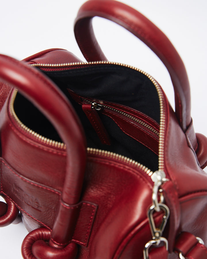 Poty Baul Leather Bag - Burgundy