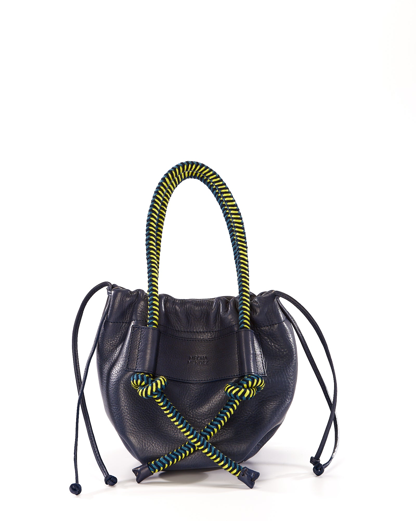 Irupe Medium Leather Bag - Blue Pacifico – MECHA MENDEZ