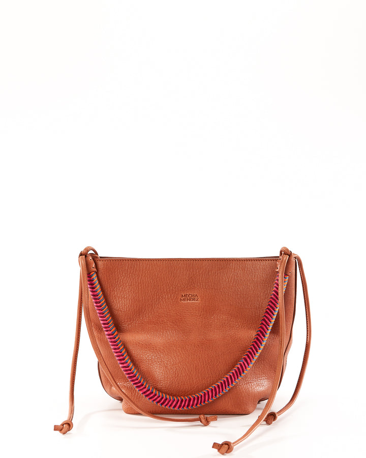 Gaucha Leather Bucket Bag - Tan Hypnotic