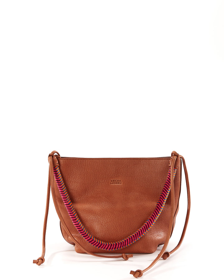 Gaucha Leather Bucket Bag - Tan Hypnotic