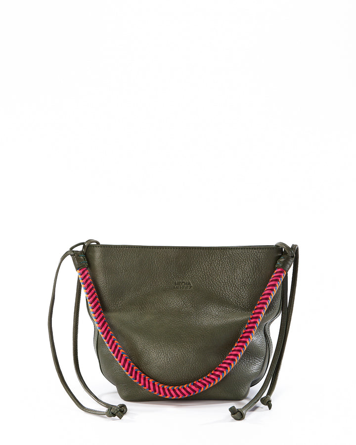 Gaucha Leather Bucket Bag - Forest Hypnotic