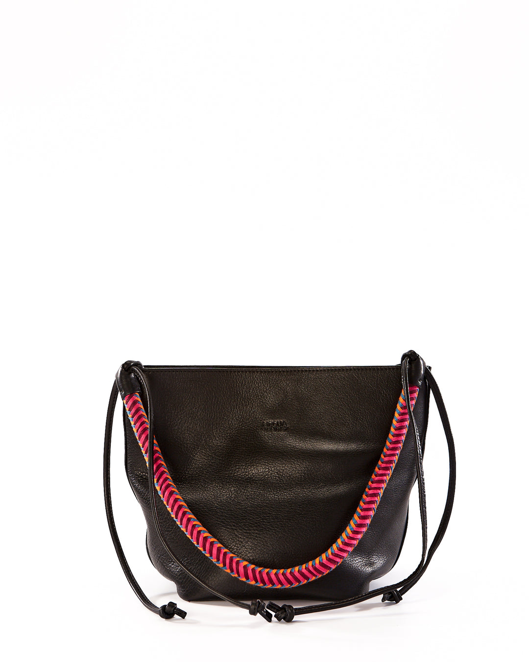 Gaucha Leather Bucket Bag - Black Hypnotic