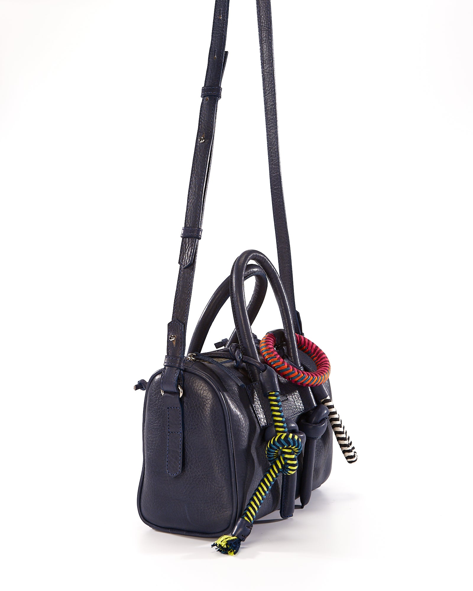 Jegua Trunk Leather Bag - Blue – MECHA MENDEZ