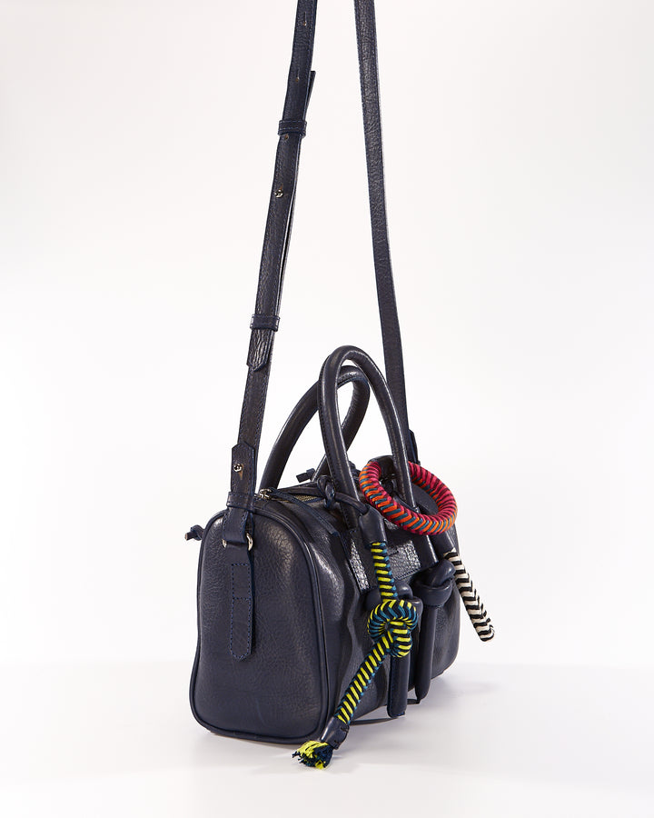 Jegua Baul Leather Bag - Blue