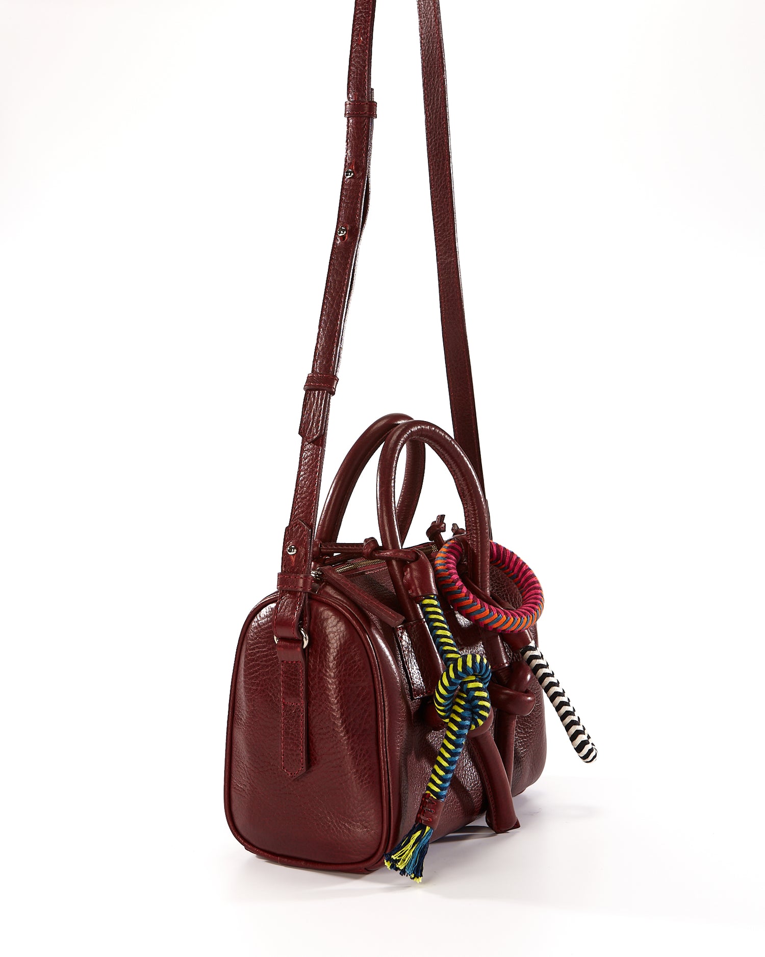 Jegua Trunk Leather Bag - Burgundy