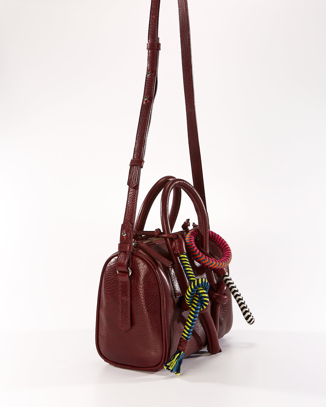 Jegua Baul Leather Bag - Burgundy