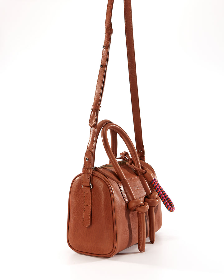 Poty Baul Leather Bag - Tan