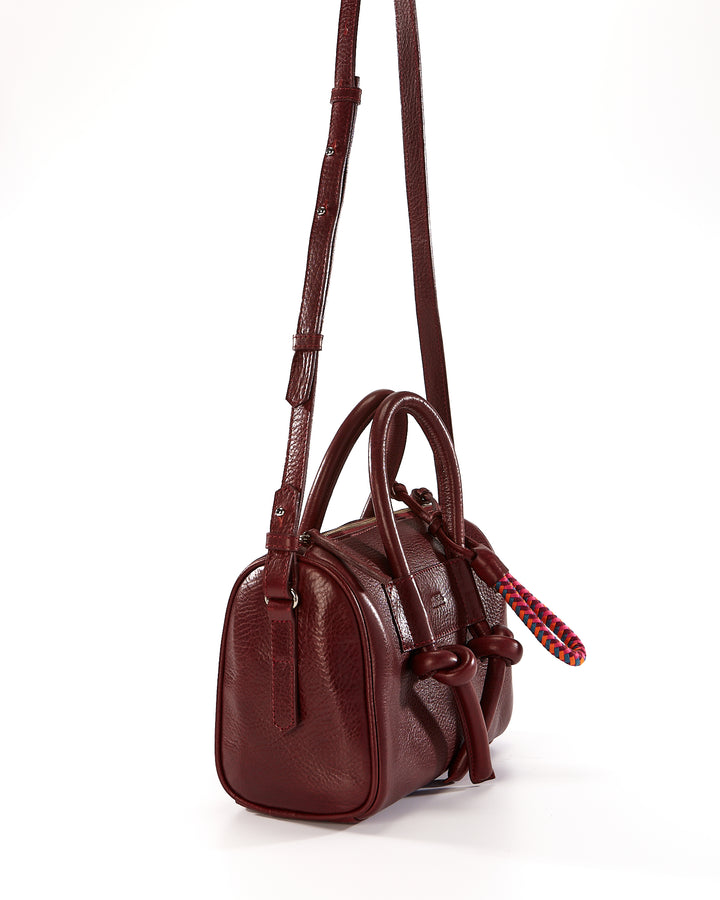 Poty Baul Leather Bag - Burgundy