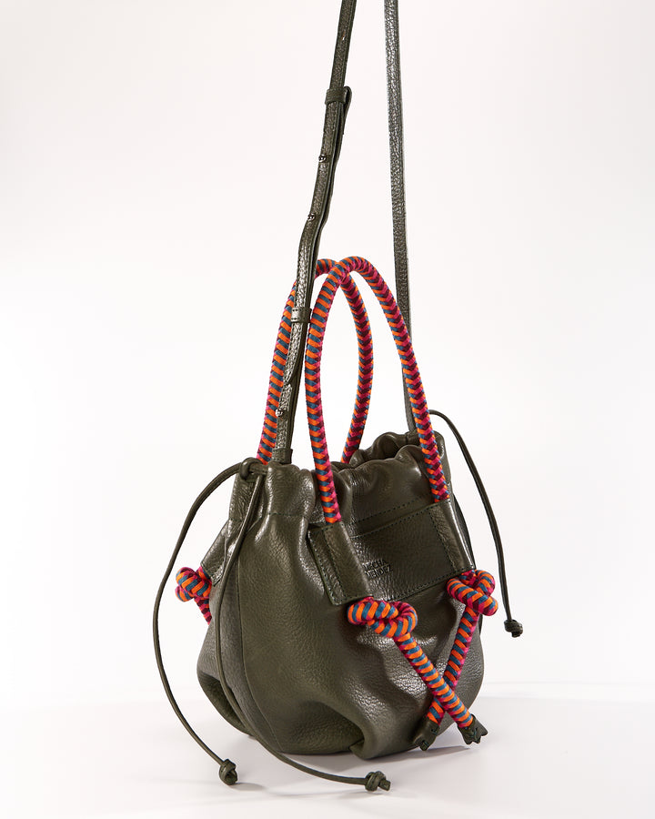 Irupe Medium Leather Bag - Forest Hypnotic