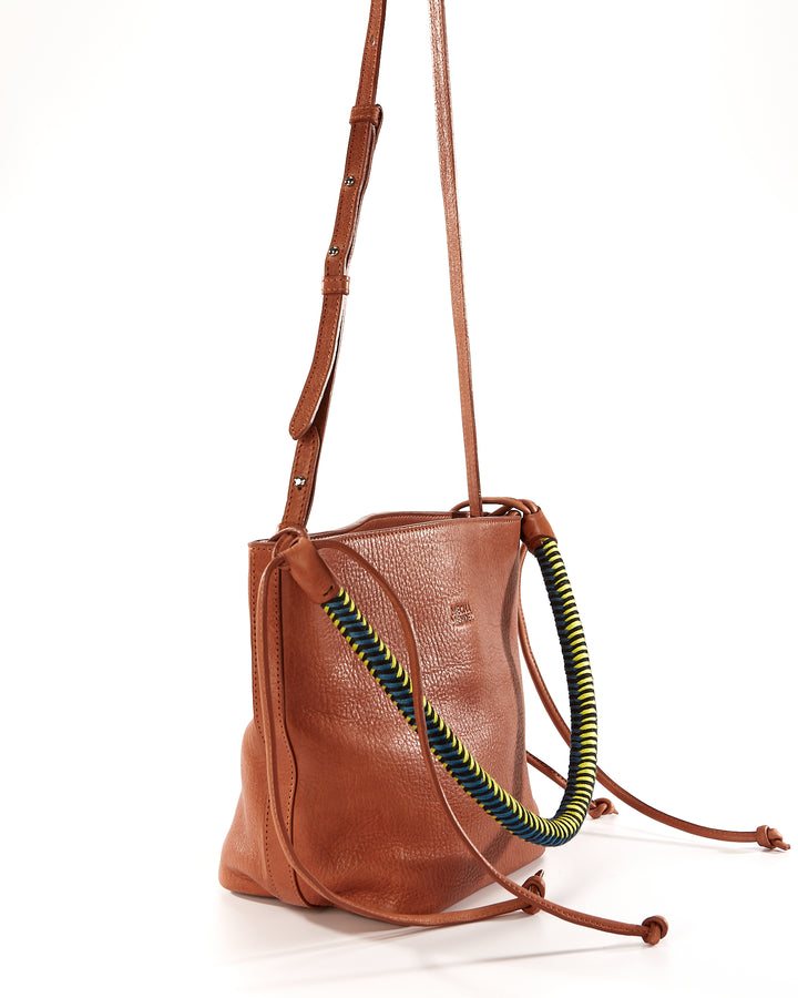 Gaucha Leather Bucket Bag - Tan Pacifico