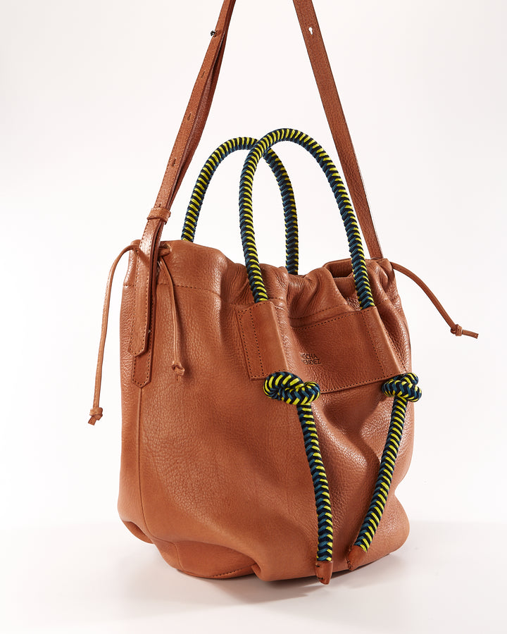 Irupe Large Leather Bag - Tan Pacifico