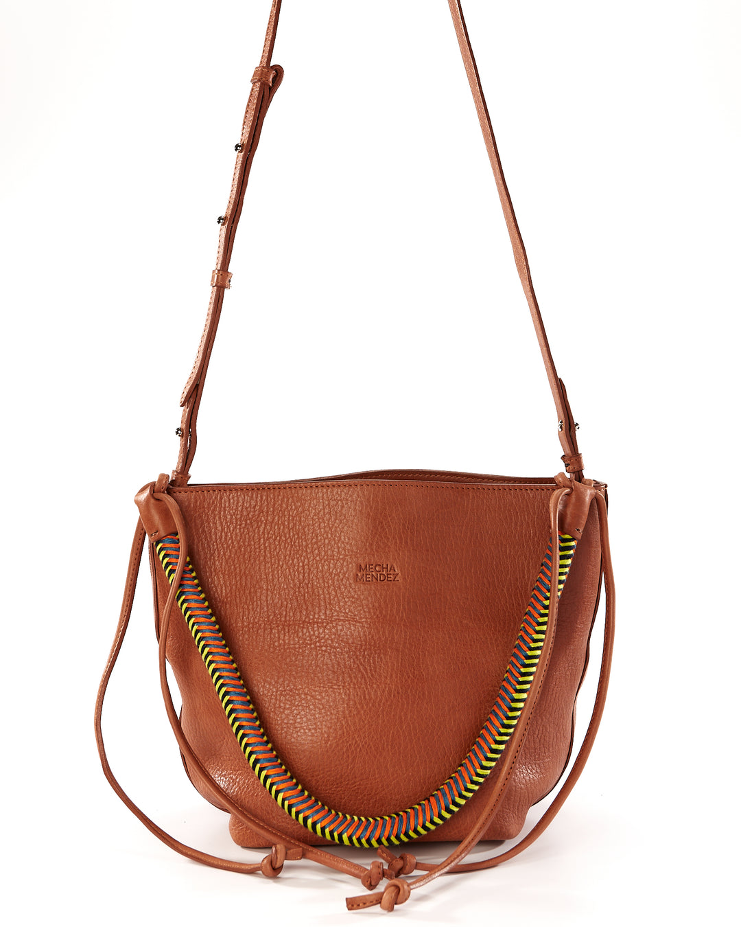 Gaucha Leather Bucket Bag - Tan Amazonica