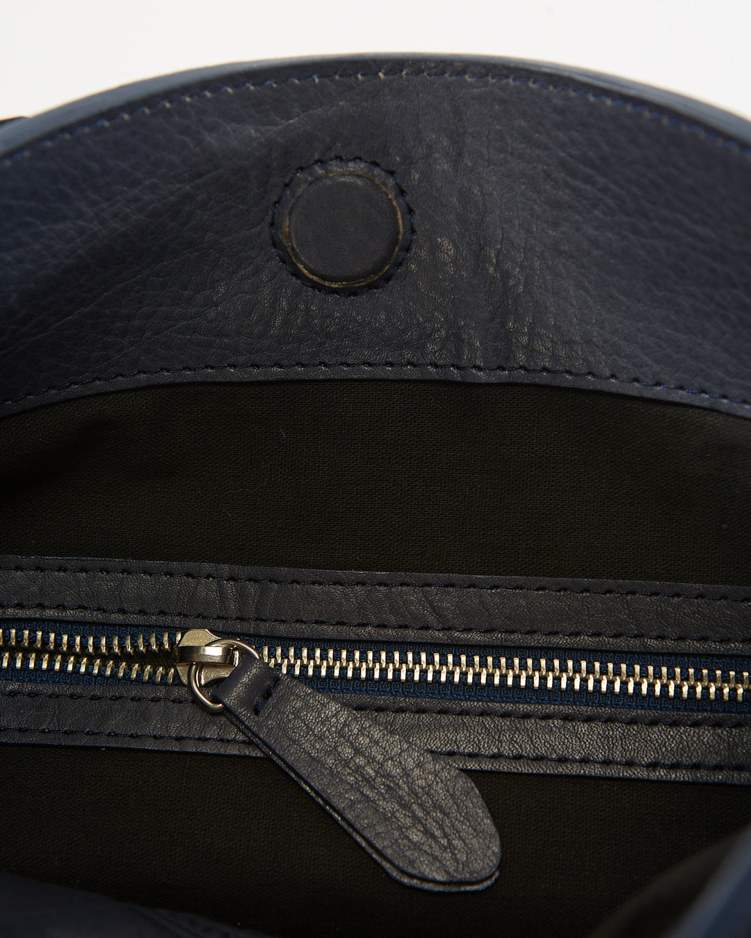 Gaucha Leather Bucket Bag - Blue Hypnotic