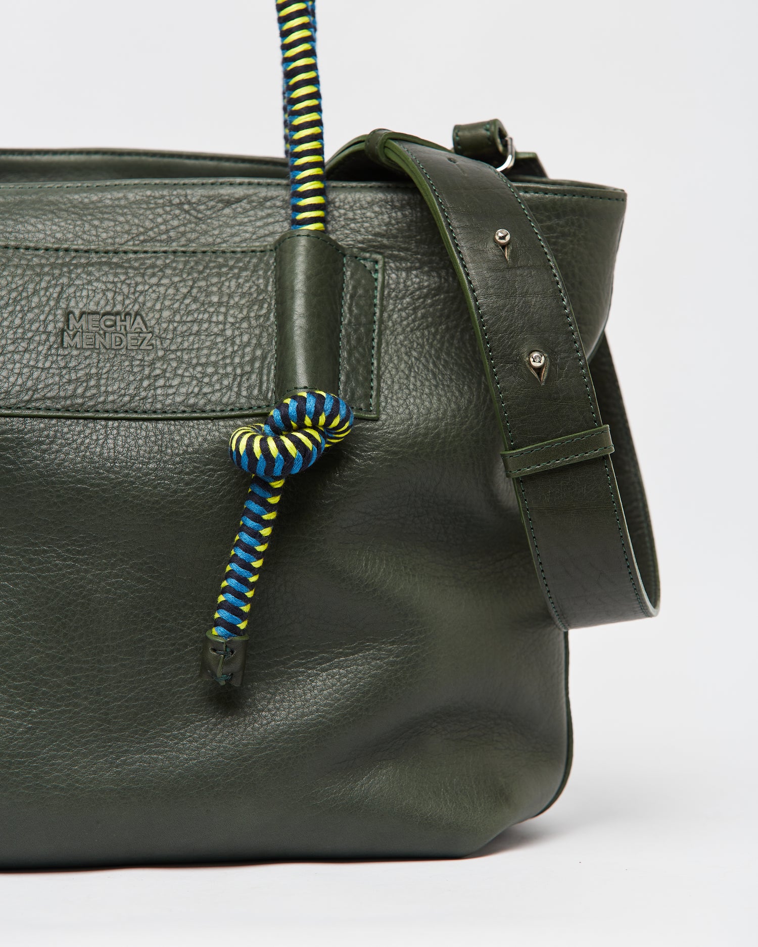 Mecha Leather Tote Bag -  Forest Pacifico