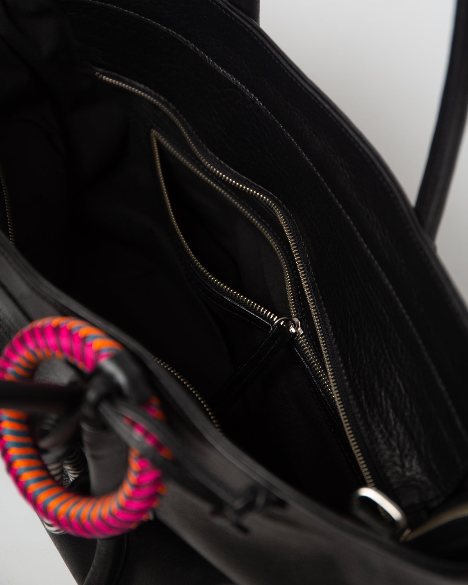 Basket Charms — Black Leather Tote Bag | Mecha Mendez – MECHA MENDEZ