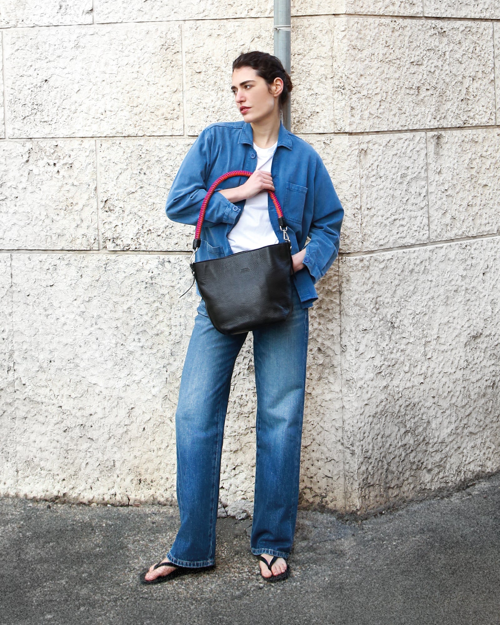 Bucket Medium — Black Hypnotic Bucket Bag | Mecha Mendez – MECHA