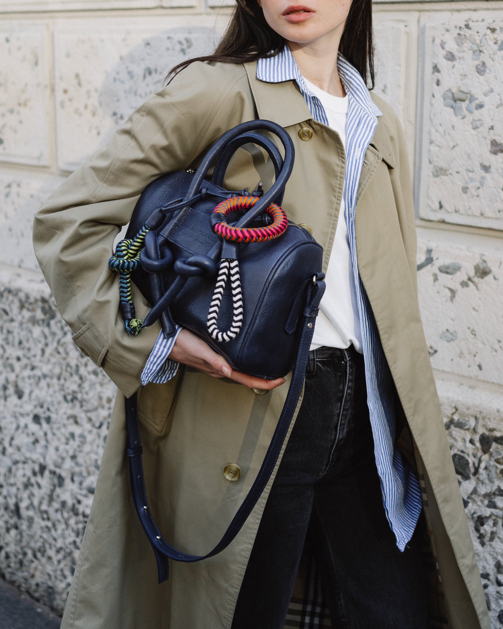 Jegua Trunk Leather Bag - Blue – MECHA MENDEZ