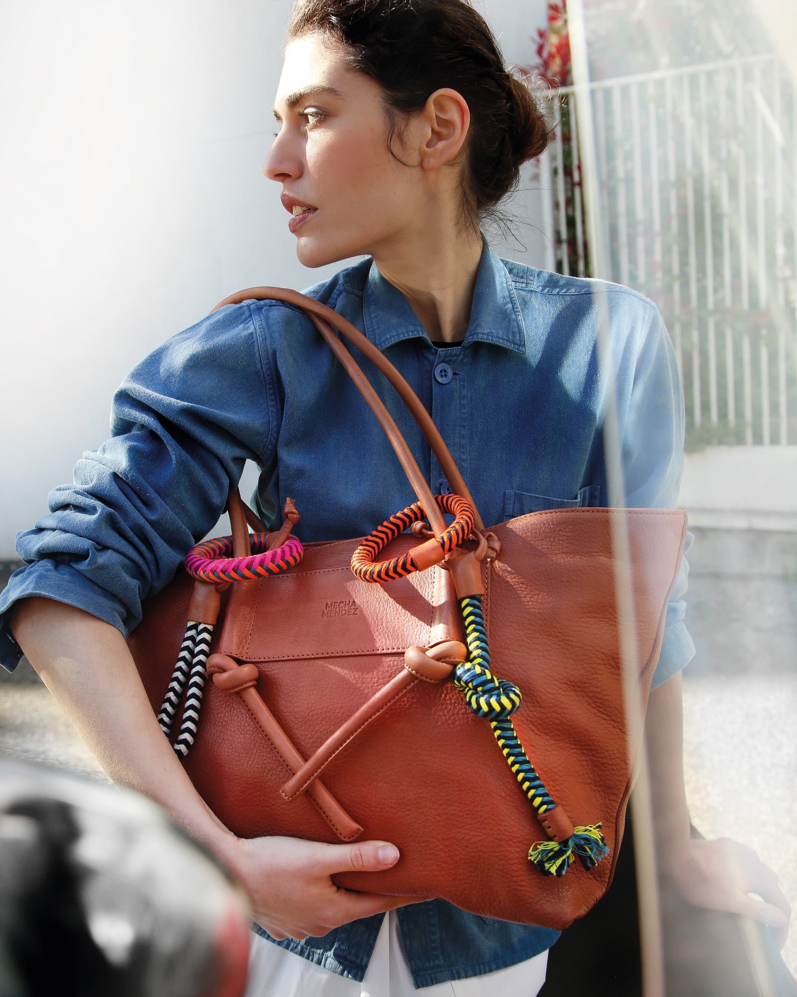 Basket Charms Tote - Tan – MECHA MENDEZ