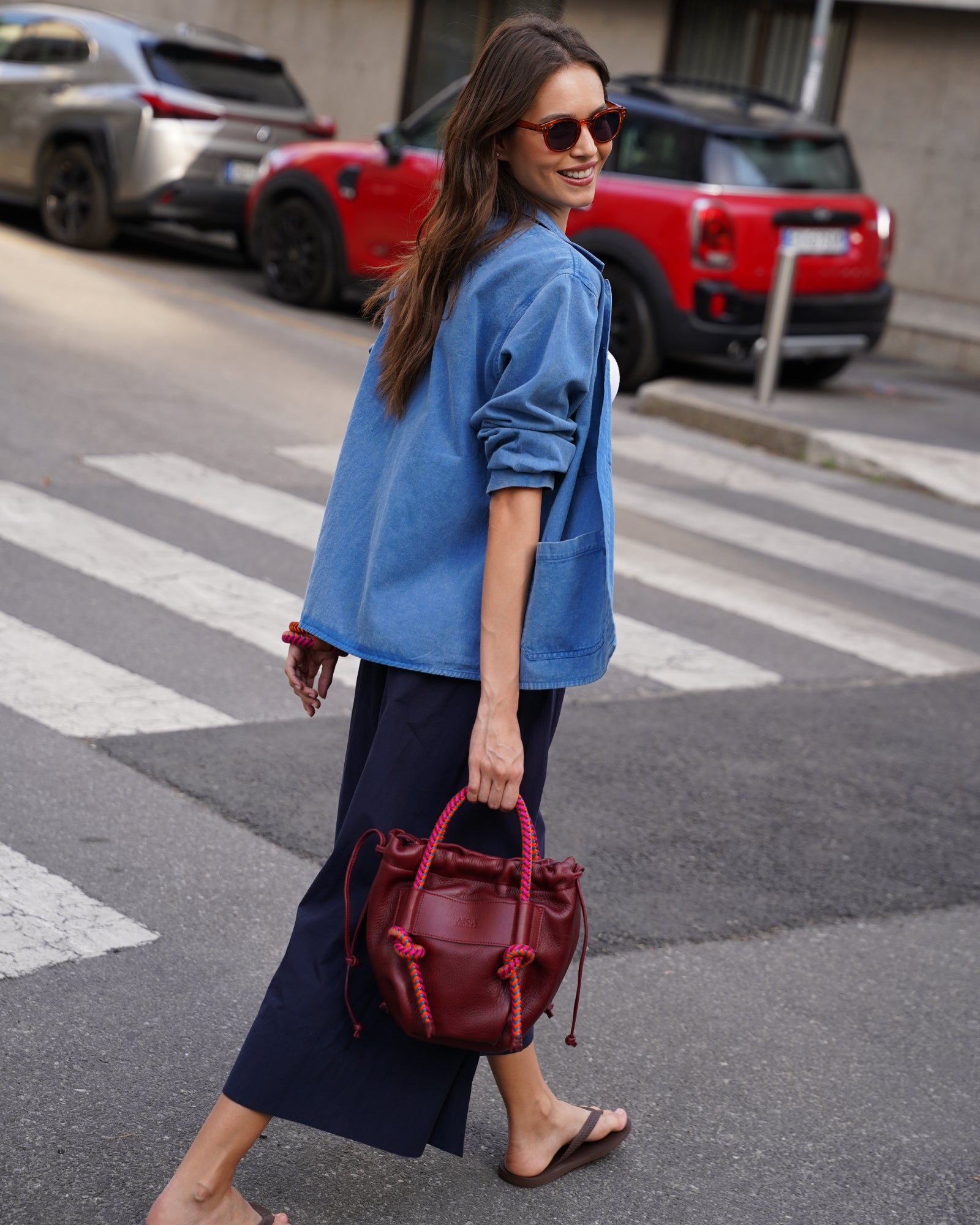 Irupe Medium — Burgundy Leather Crossbody | Mecha Mendez – MECHA