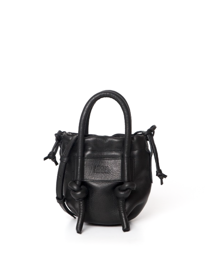 Irupe Mini Leather Bag - Black