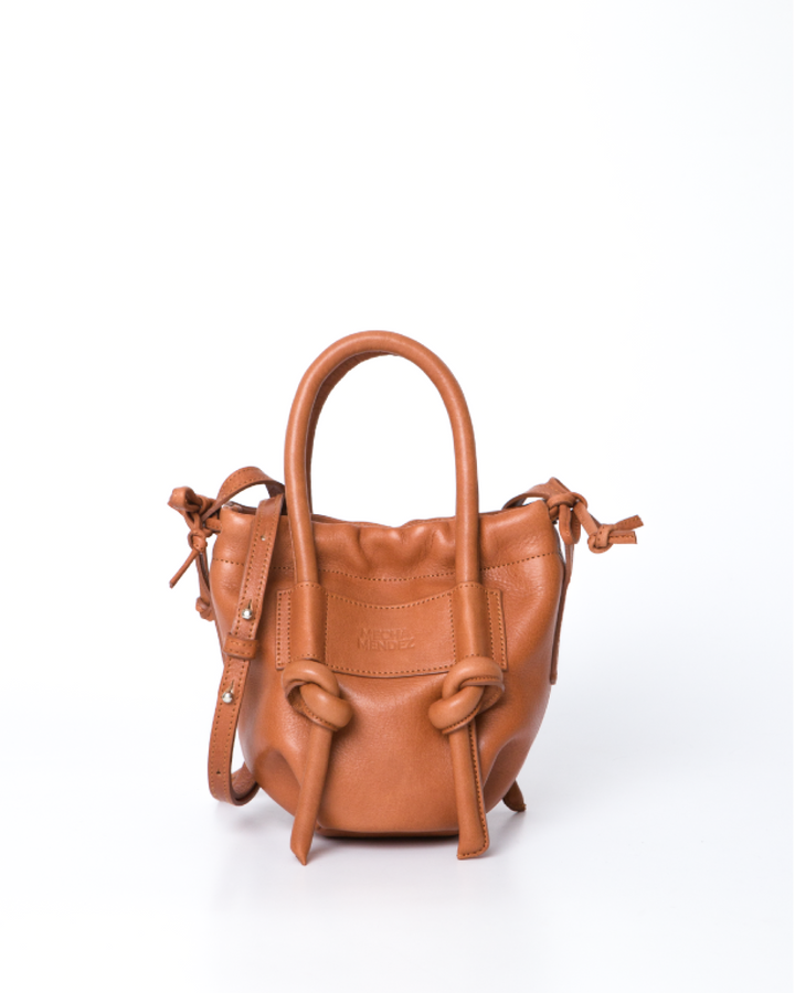 Irupe Mini Leather Bag - Tan