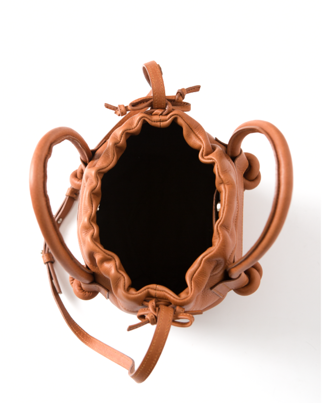 Irupe Mini Leather Bag - Tan
