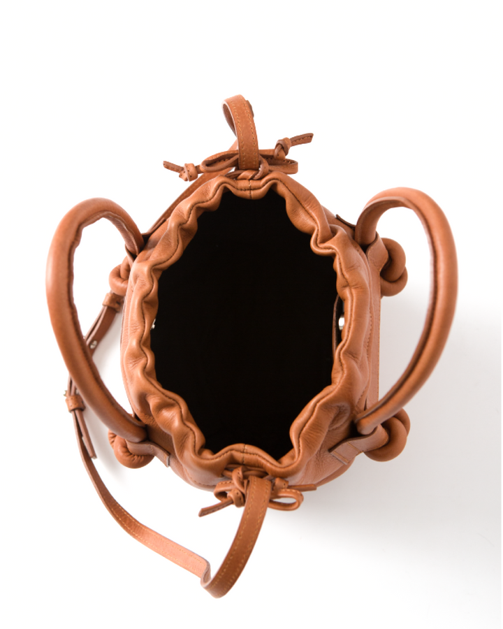 Irupe Mini Leather Bag - Tan